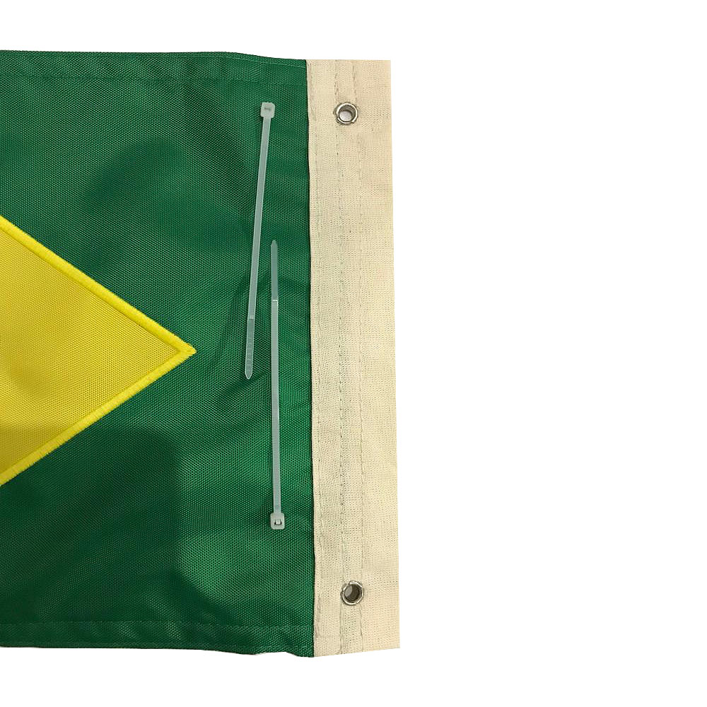 Bandeira Bordada Tecido Brasil Grande para Moto