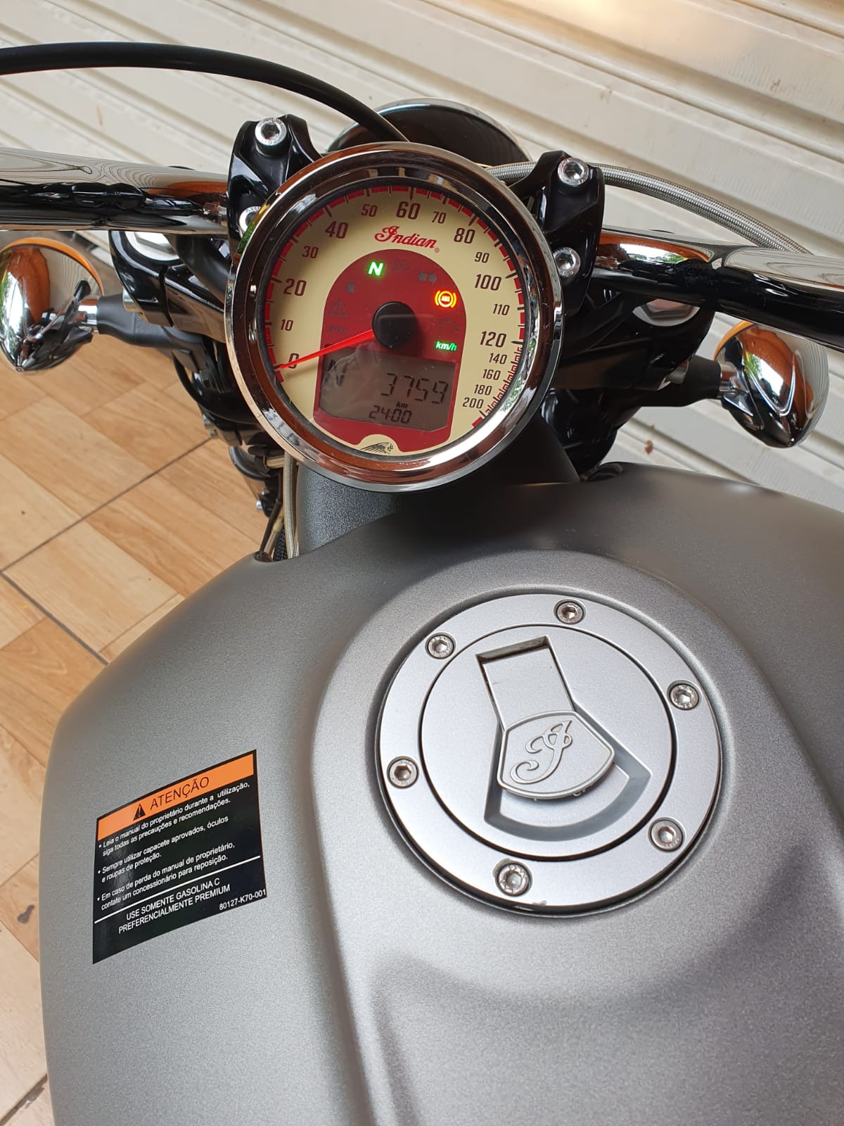 INDIAN SCOUT 2016/2016 CINZA