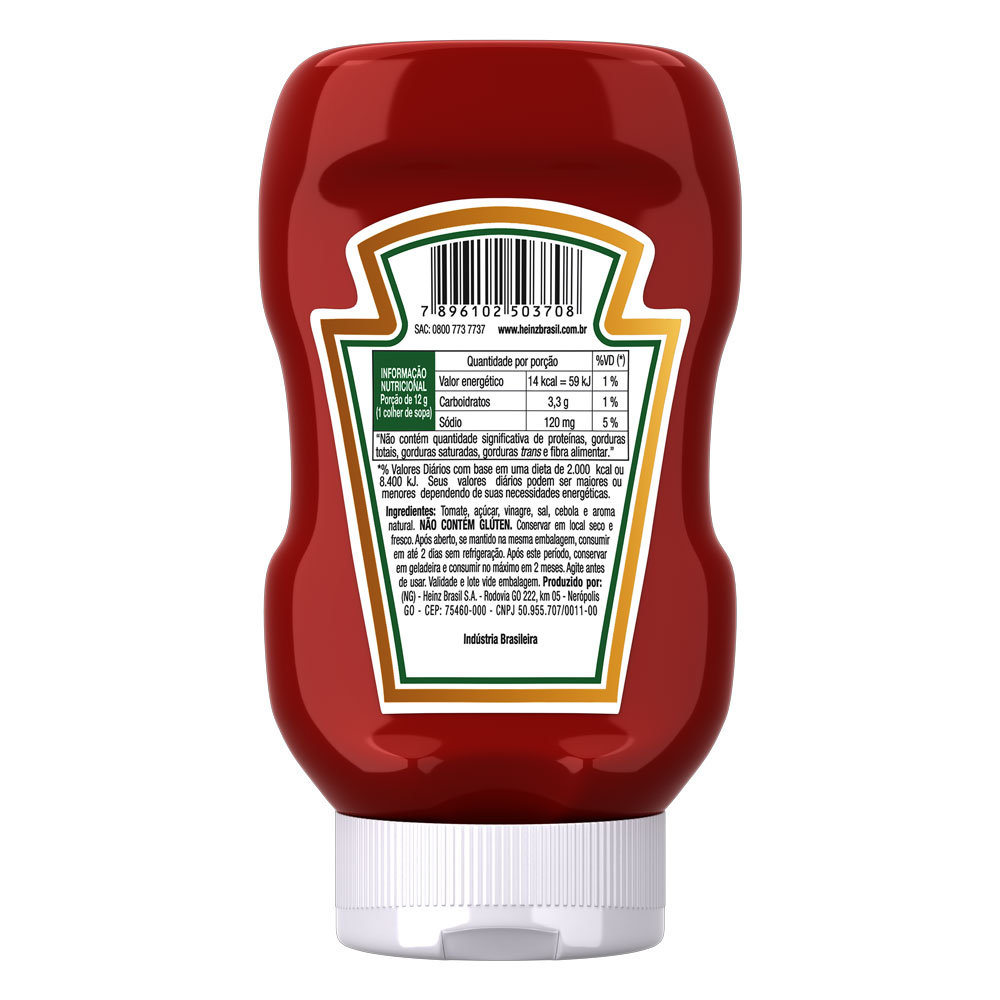 Kit c/ 6 Ketchup Heinz Tradicional 397g