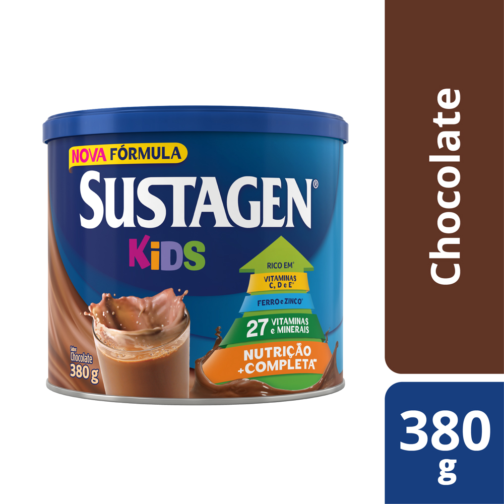 Kit c/ 6 Sustagen Kids 380g Chocolate