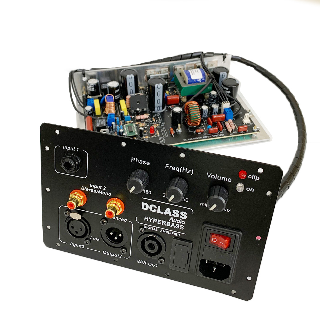 Amplifcador Dclass Ativação Caixa Subwoofers 500 Watts Reais  - Dclass Audio