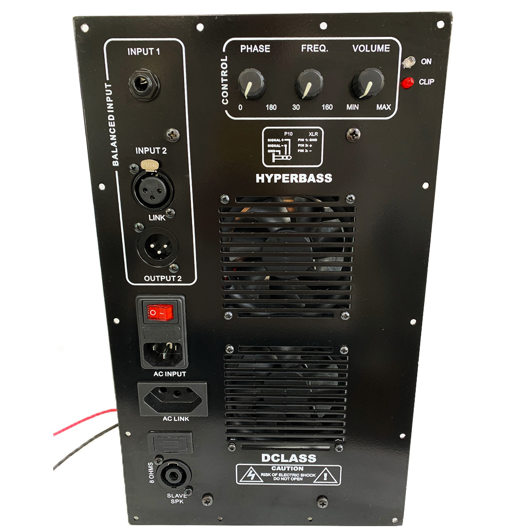 Amplificador Ativador P/ Caixas Sub Graves 1500 Watts  Rms  - Dclass Audio