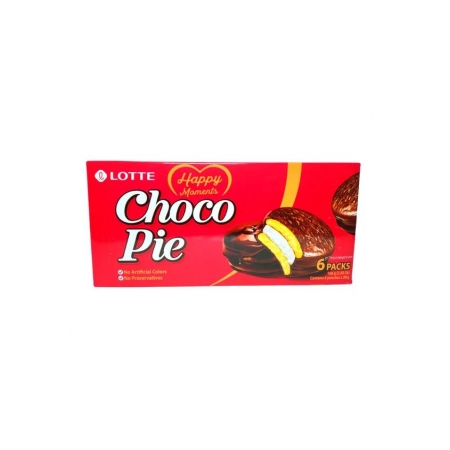 Alfajor de Chocolate Chocopie 6un 168g P Lotte Coréia do Sul