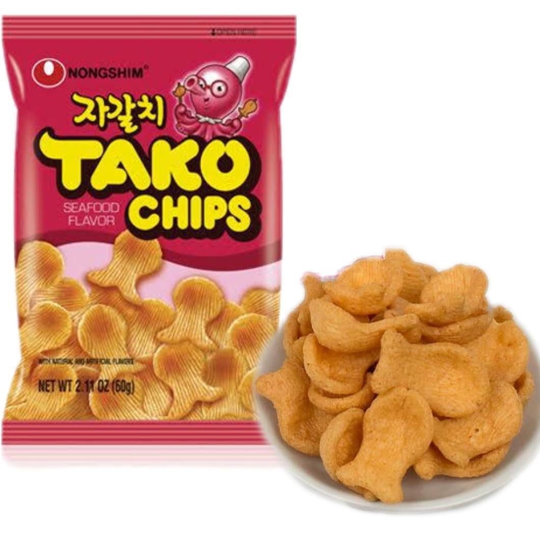 Salgadinho Polvo Tako Chips 60g Importado Coreia - Nongshim
