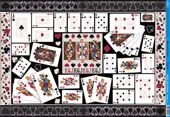 Papel Decoupage - Litoarte - Pd 204 - Baralho Poker - Foto 0