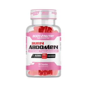 Burn Abdomen Thermogenic 200mg cafeína 60caps | Body Nutry Woman