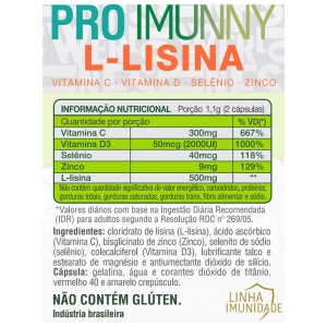 Pro Imunny L-Lisina 550mg 60 caps | Sunflower