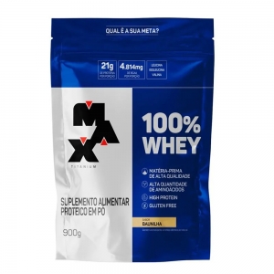 Whey Refil 100% Protein 900g - Max Titanium