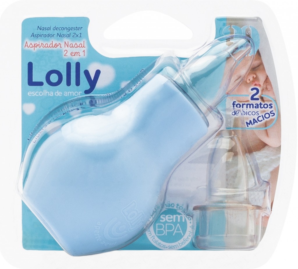 Aspirador Nasal 2 em 1 Azul | Lolly Baby