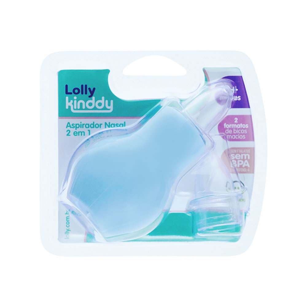 Aspirador Nasal 2 em 1 Azul | Lolly Kinddy