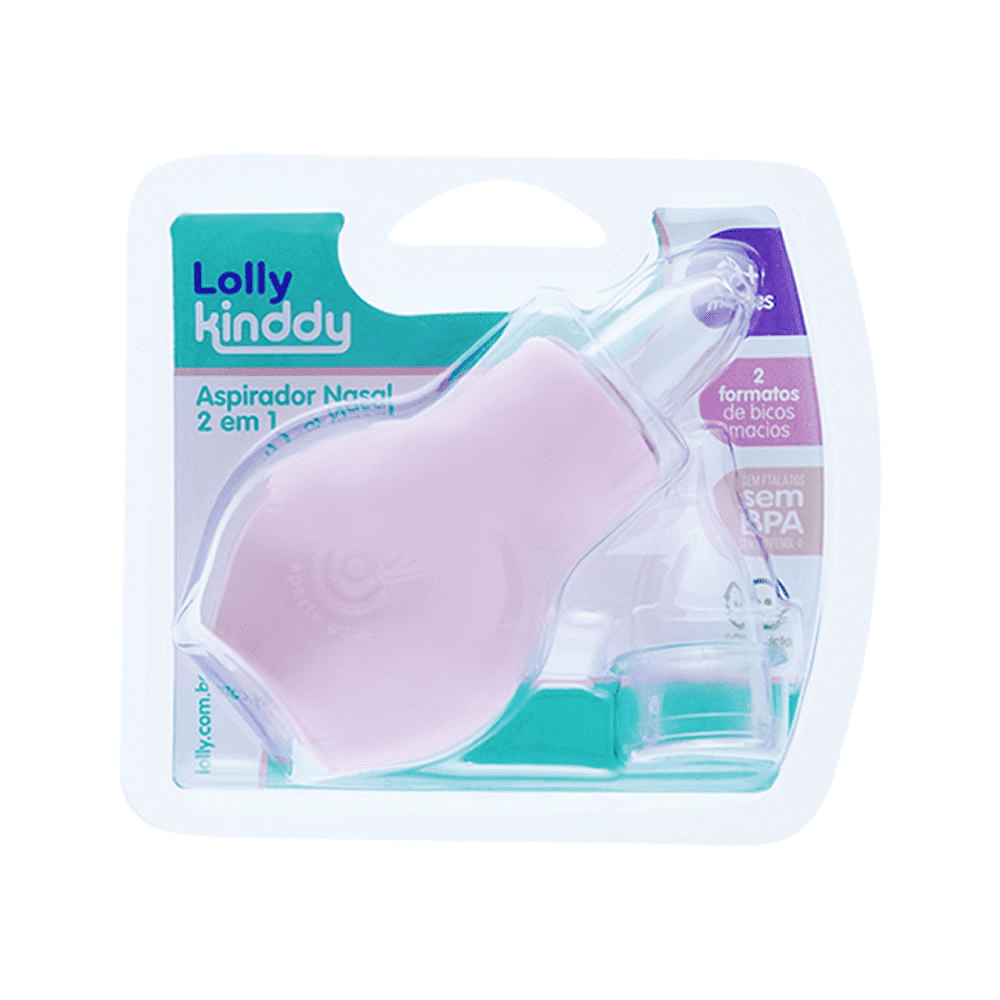 Aspirador Nasal 2 em 1 Rosa | Lolly Kinddy