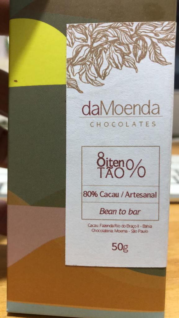 Chocolate 80% cacau Da Moenda