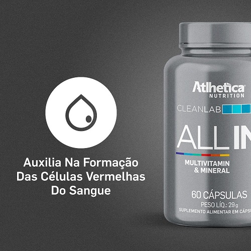 CLEANLAB ALL IN MULTIVITAMIN & MINERAL (60 CAPSULAS)