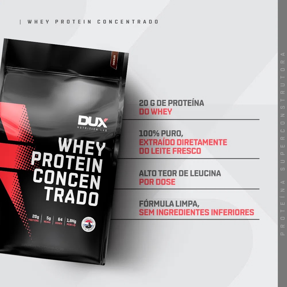 Whey DUX Concentrado Cookies - Pouch 1800g - 023