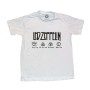 Camiseta Infantil Led Zeppelin Branca - Foto 1