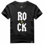 Camiseta Infantil Rock Black Art Rock - Foto 0