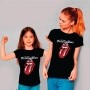 Kit Camisetas Mãe e Filha Rolling Stones - Foto 0