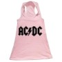 Vestido Infantil AC/DC Rosa - Foto 0