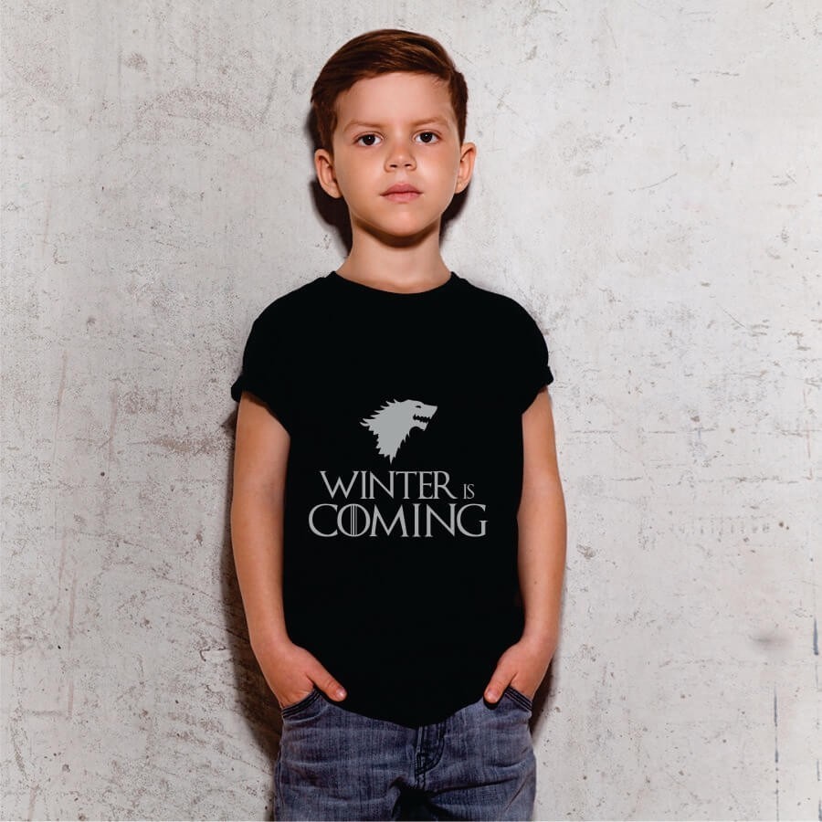 Camiseta INFANTIL Game Of Thrones - Winter is comming - Foto 2