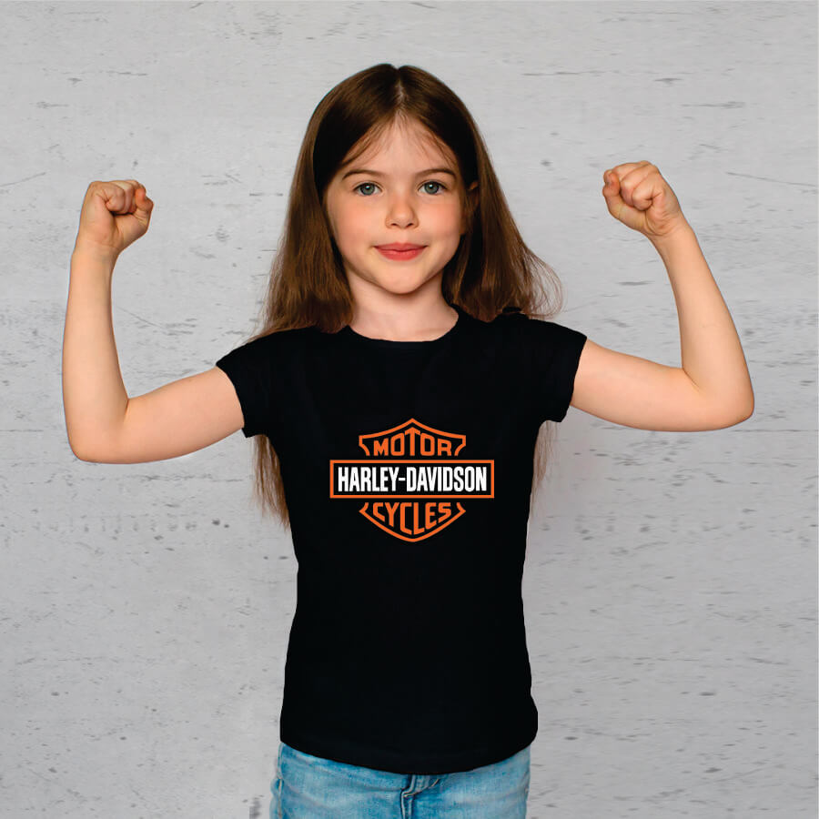Camiseta Infantil Harley Davidson - Foto 0
