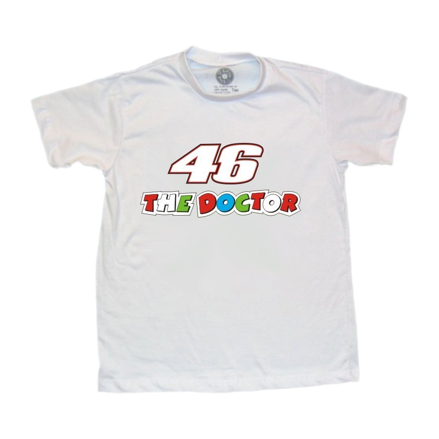 Camiseta Infantil Valentino Rossi Branca - Foto 1