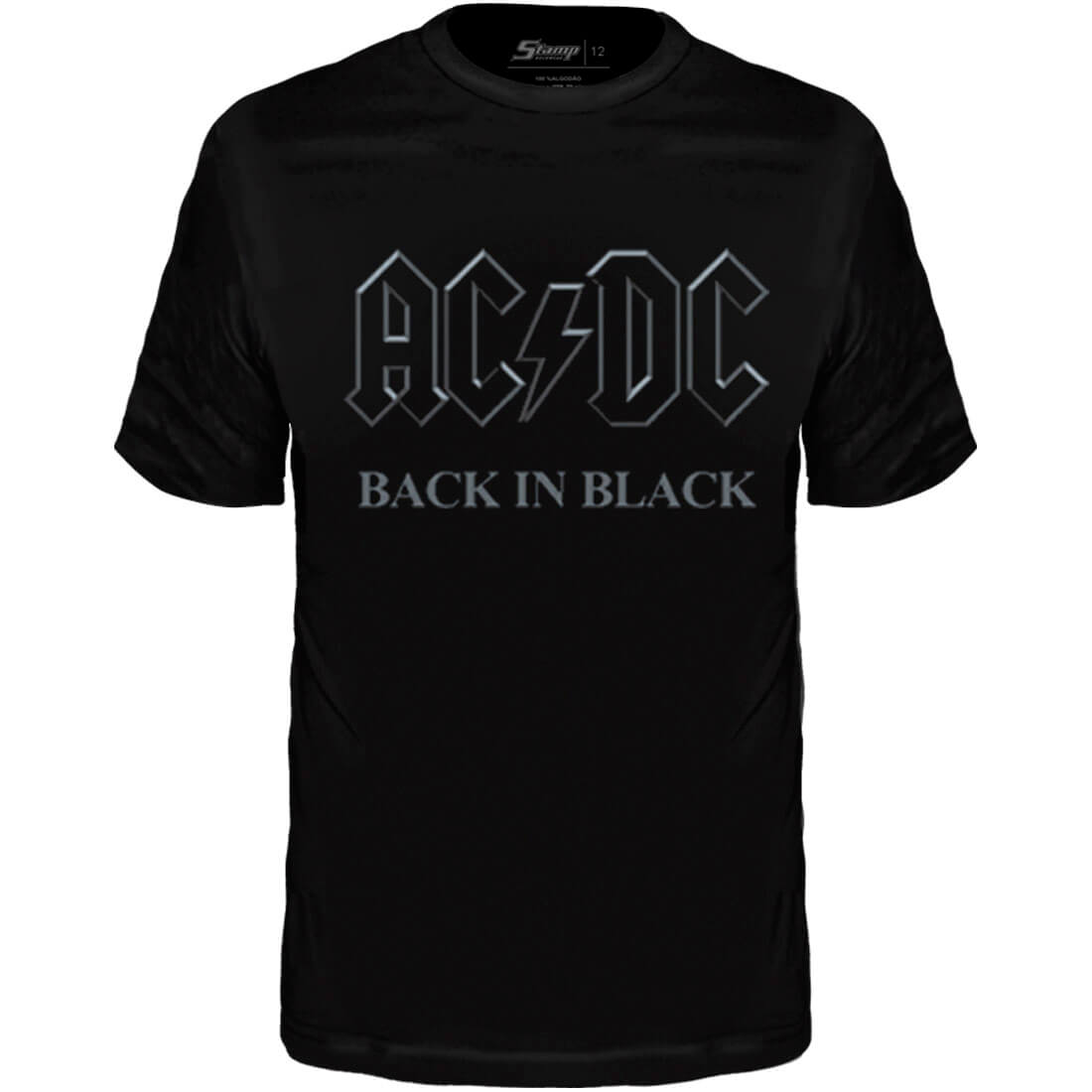 Camiseta Juvenil AC/DC Back in Black Stp - Foto 2