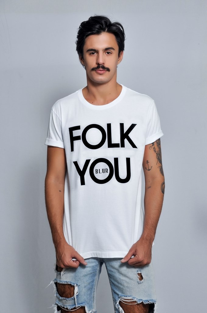 Camiseta Masculina Folk You Blur by Little Rock