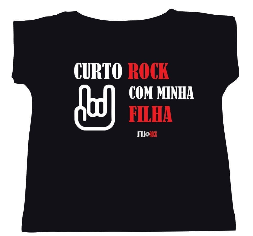 Kit Camisetas Mãe e Filha Curto Rock - Foto 3