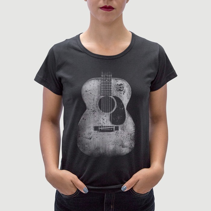 Kit Camisetas Mãe e Filha Violão - Foto 1