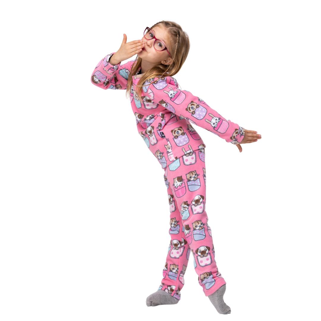Conjunto Pijama Soft Quente Estampado - 2 Anos - Foto 2