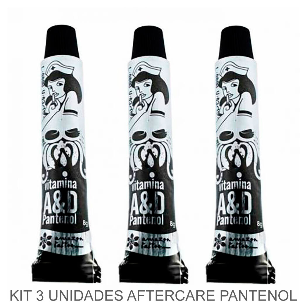 Kit 3 Unidades Creme Cicatrizante Vitamina A&D Pantenol 8g