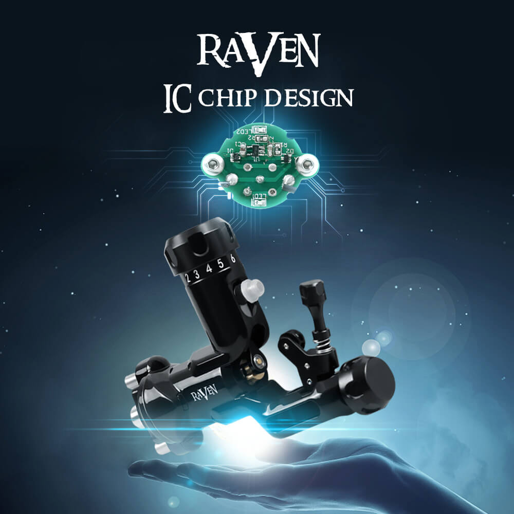 Máquina Rotativa de Tatuagem Raven DragonHawk