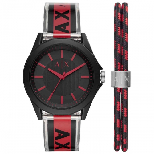 Relógio de Pulso Armani Exchange Masculino Kit com Pulseira AX7113/K8PN