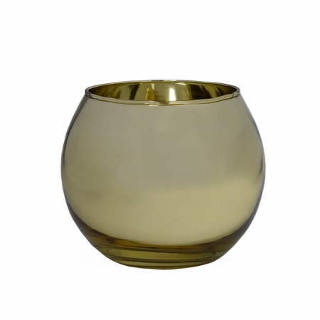 Vasinho Dourado Lumen Ball G 10,5 Cm
