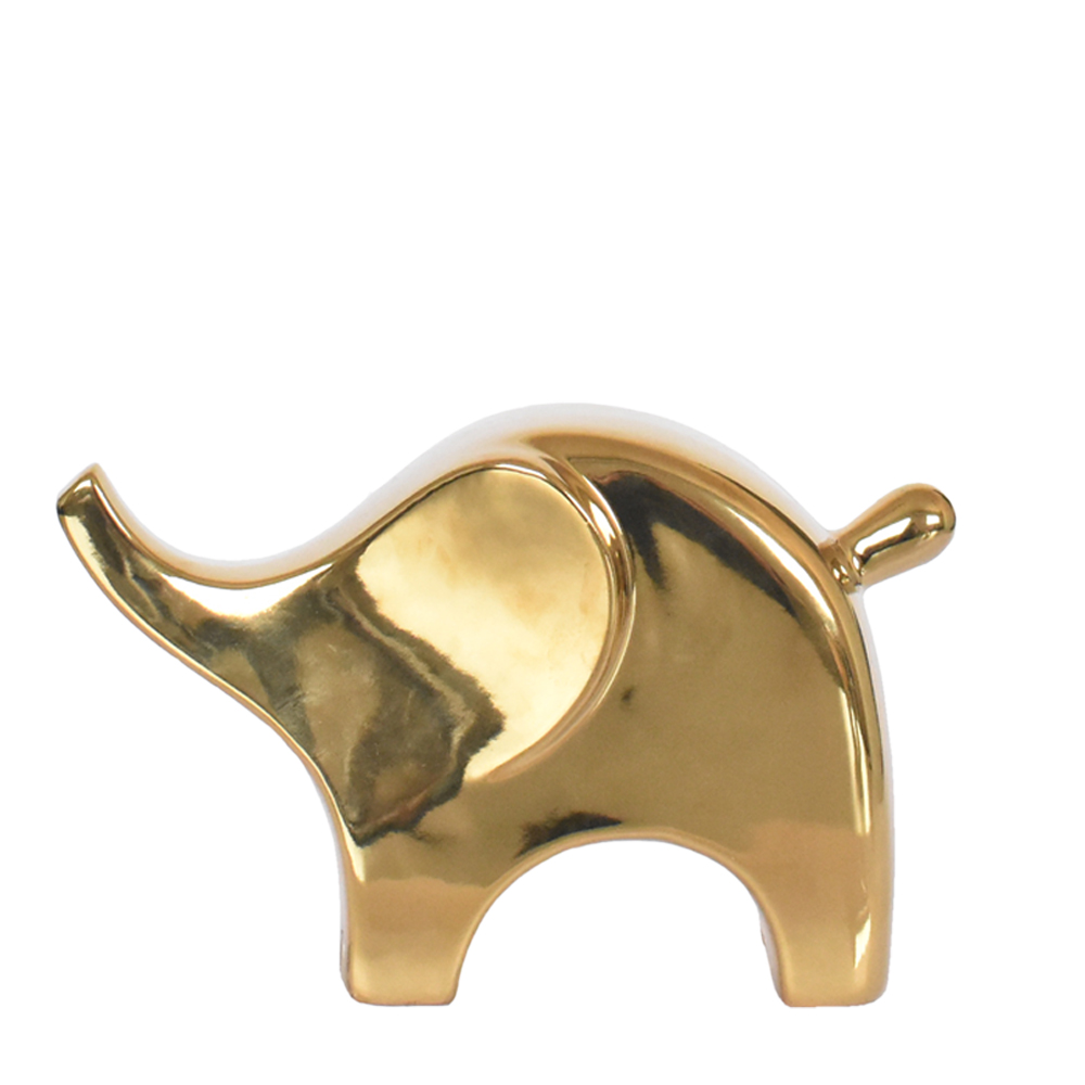 Estatueta Dourada Elefante Moderni G 21 Cm