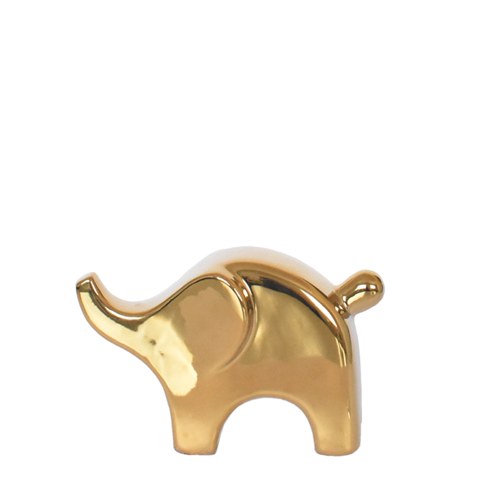 Estatueta Dourada Elefante Moderni P 16 Cm