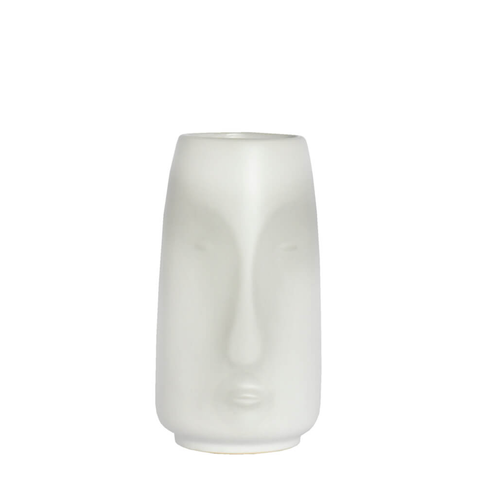 Vaso Branco Face P 28 Cm 