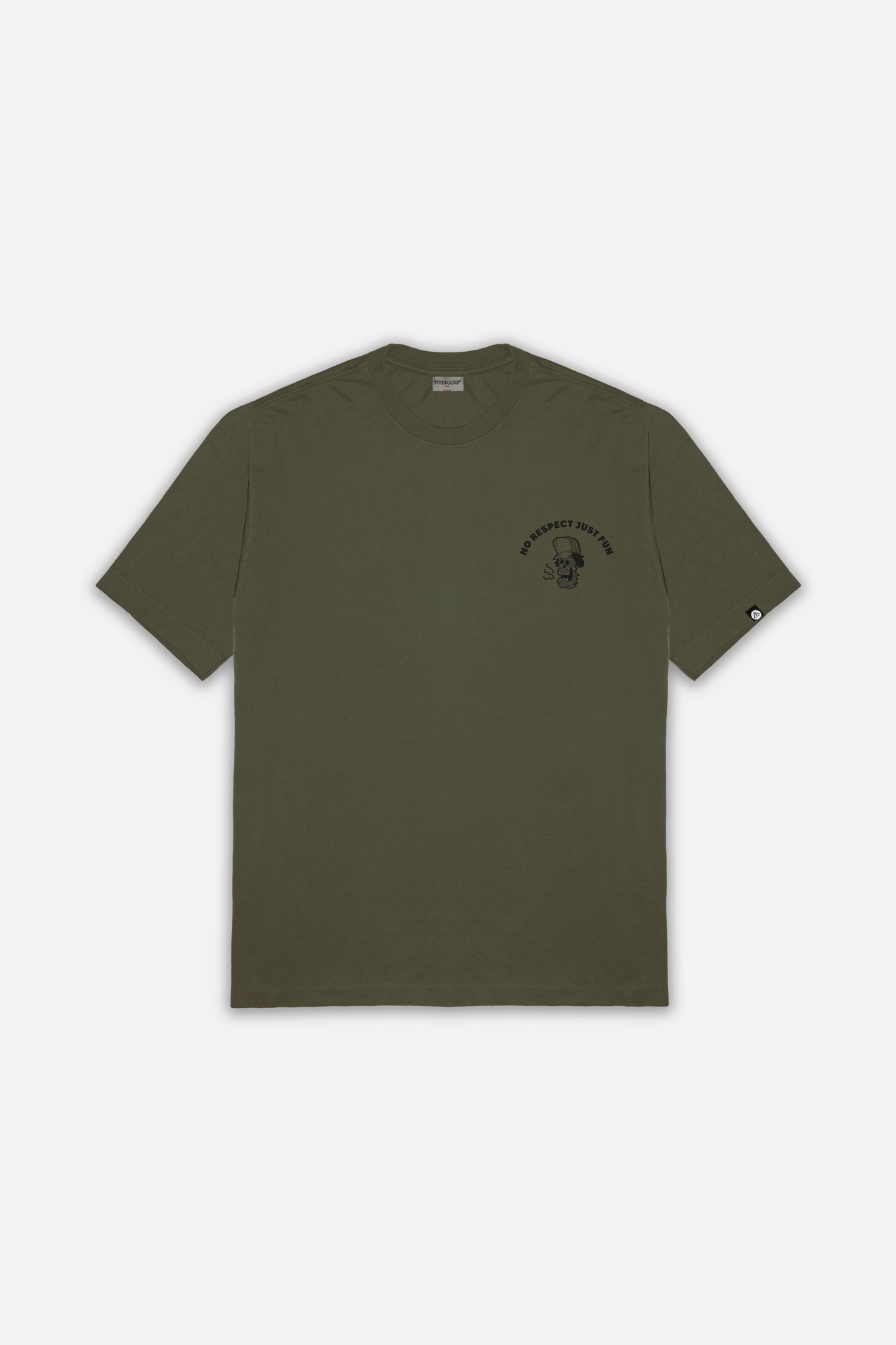 Camiseta No Respect Just Fun Verde Militar