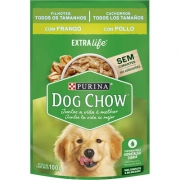 Alimento Úmido Purina Dog Chow Sachê  para Cães Filhotes Sabor Franguinho ao Molho -100g