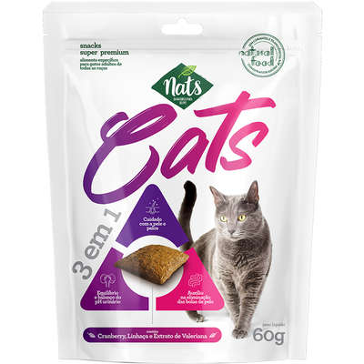 Snacks  Cats 3 em 1 para Gatos -Nats