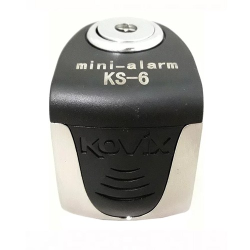 Cadeado Disco c/ Alarme Kovix KS6 - Aço escovado