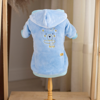 Casaco Urso Mantinha Azul Bebê