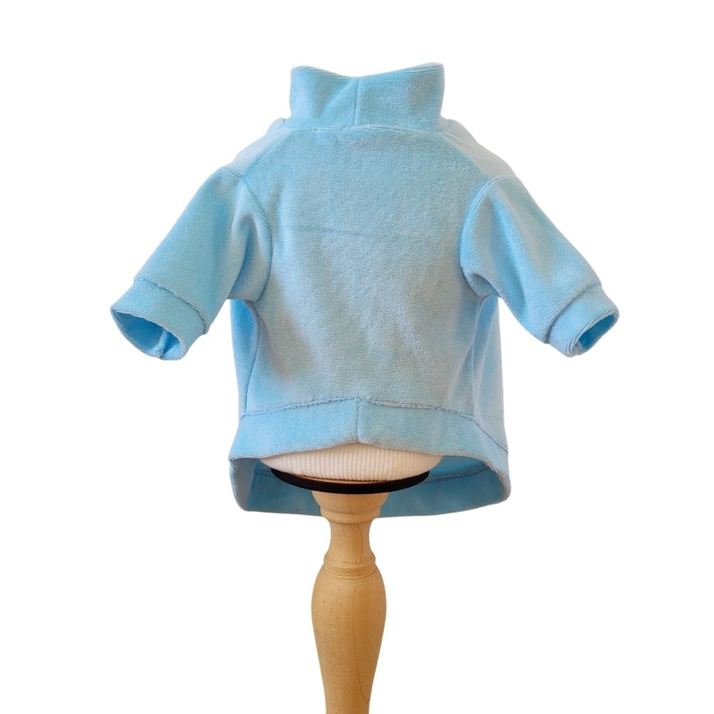 Blusa Plush Azul Bebê