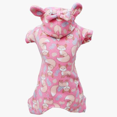 Pijama Macacão Soft Raposa Rosa