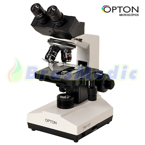 Microscópio Biológico Binocular com Aumento 40x até 1600x, Objetivas Acromáticas e Iluminação LED 3W Código:TIM-107