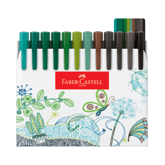 Canetas Hidrográficas Faber-Castell Fine Pen com 48 Cores