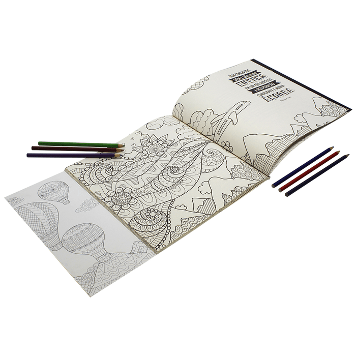 Kit - Livro de Colorir Antiestresse Mindfulness + Lápis de Cor Faber-Castell Supersoft 24 Cores