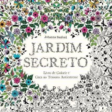 Kit - Livro para Colorir Antiestresse Jardim Secreto + Lápis de Cor 48 Cores Faber-Castell