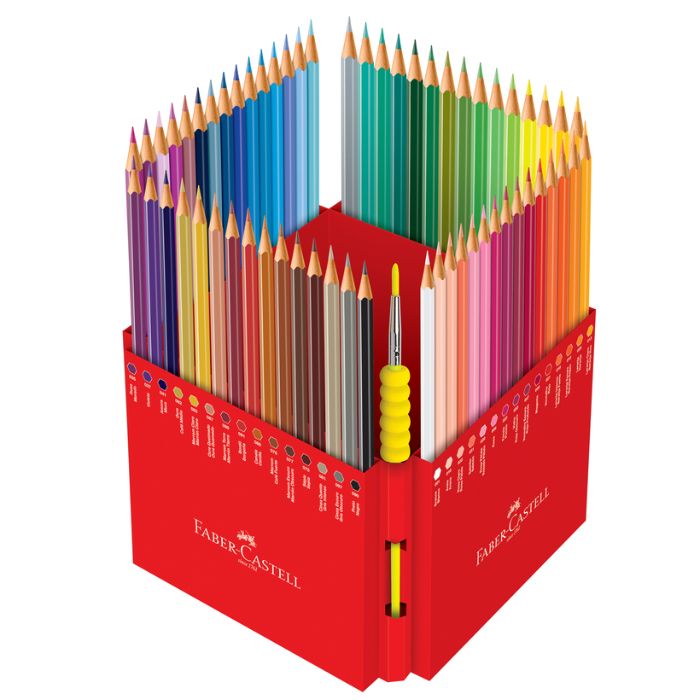 Kit - Livro para Colorir Floresta Encantada + Lápis de Cor 60 Cores Aquarela Faber-Castell