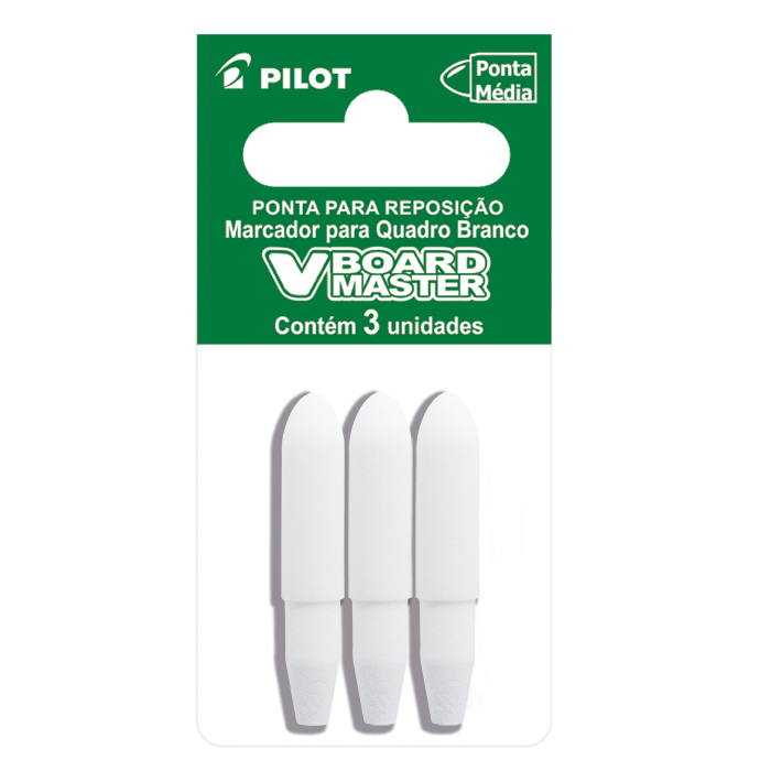 Kit - Pincel Pilot Board Master Verde + Refil + Pontas Avulsas